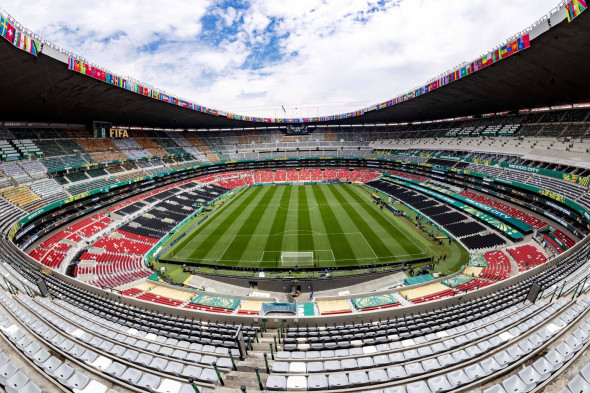 MEXICO CITY, MEXICO - JUNE 10: A general view of Mexico City Stadium on June 10, 2026 in Mexico City, Mexico. Mexico Cit