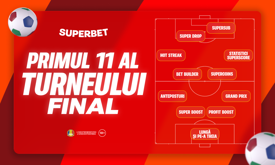 (P) Superbet la turneul final: primul 11 “stelar” al surprizelor pregătite!
