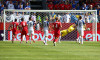 TORONTO, CANADA - 12th June 2026: Cyle Larin of Canada scores his side's first goal during the FIFA World Cup 2026 Group B match between Canada and Bosnia and Herzegovina at Toronto Stadium (Credit: Craig Mercer/ Alamy Live News)