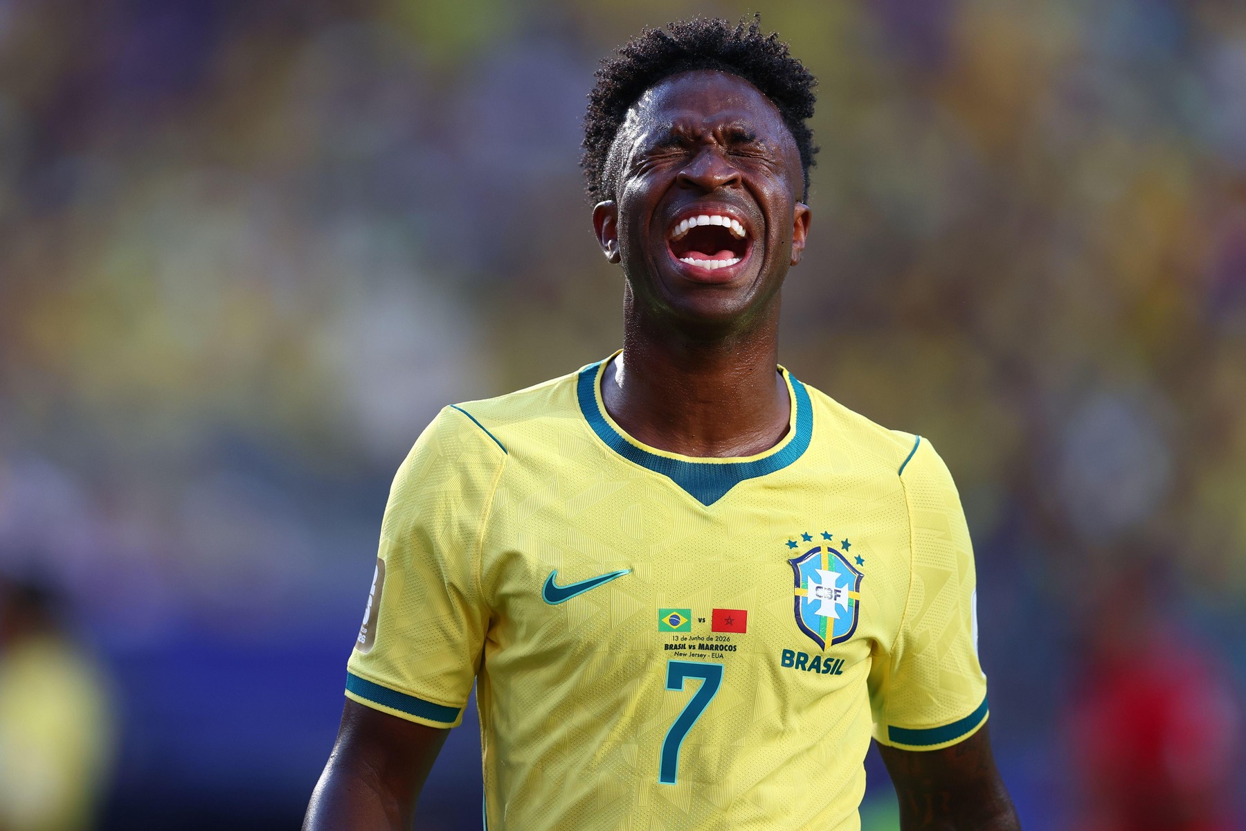 Vinicius, protagonistul unui scandal la pauza meciului Brazilia - Maroc 1-1: ”FIFA te va amenda!”