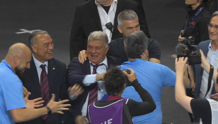 Barcelona a câștigat Champions League! Joan Laporta ”a explodat”