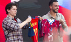Tom Holland Promotes 'Spider-Man: Brand New Day' At Spanish World Cup Fan Zone In Madrid