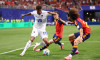 AKA Mercedes-Benz Stadium, Atlanta on Monday 15th June 2026. Laros Duarte of Cape Verde takes on Gavi of Spain and Marc Cucurella of Spainduring the FIFA World Cup Group H match between Spain and Cape Verde at the AKA Mercedes-Benz Stadium, Atlanta on Mon