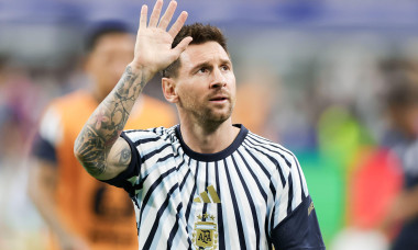 Arlington, United States. 22nd June, 2026. Lionel Messi of Argentina gestures prior to FIFA Men's World Cup 2026 Group Stage football match between Argentina and Austria at Dallas Stadium, in Arlington on June 22th 2026 (Photo by Leo Barrilari/SPP) Credit