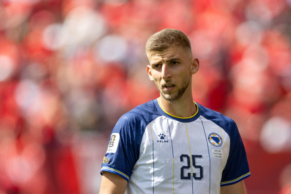 Jovo Lukic of Bosnia and Herzegovina seen during FIFA World Cup 2026 football match between Canada and Bosnia and Herzegovina at BMO Field. Final score; Canada 1:1 Bosnia and Herzegovina.