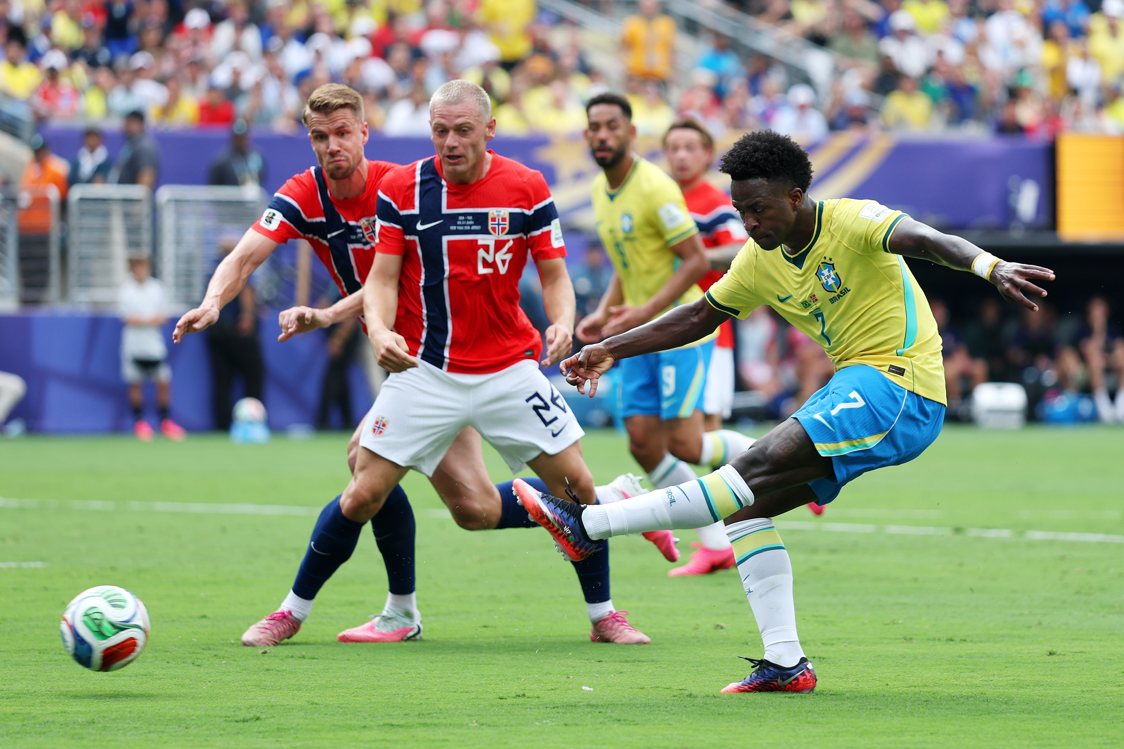 Brazilia - Norvegia 0-0, ACUM, în optimile Cupei Mondiale. Neymar a intrat pe teren!