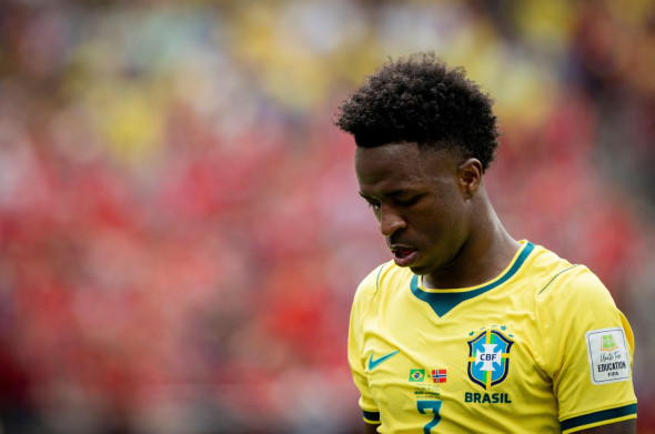 New York/New Jersey, USA 05th Jul 2026. Vinicius Junior (BRA) Brasil - Norway World Cup Brasilien - Norwegen 05.07.2026 Credit: Moritz Muller/Alamy Live News