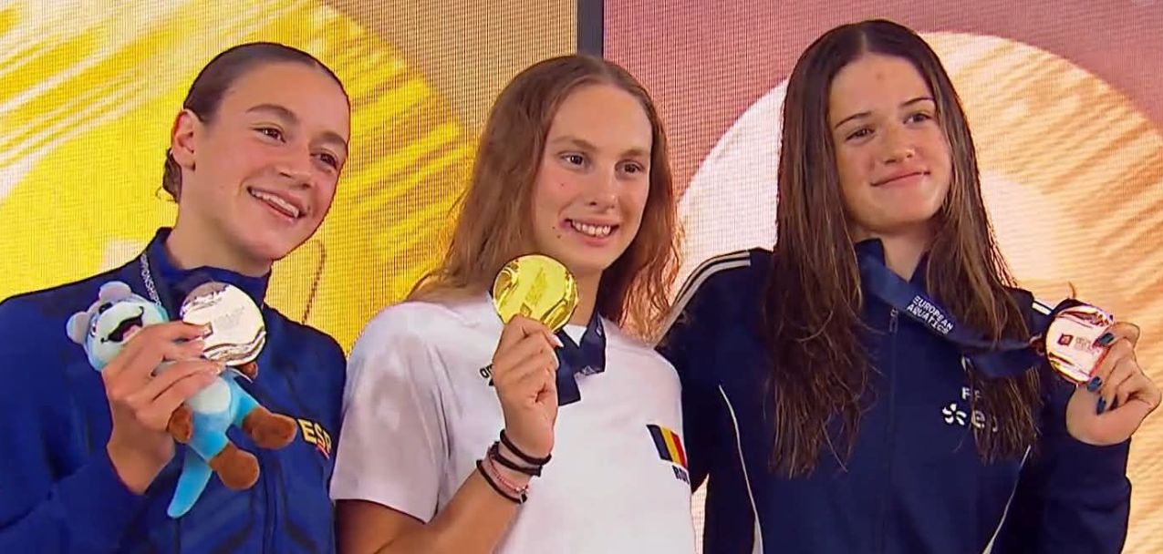 După ce Daria Silișteanu a devenit campioană europeană, Aissia Prisecariu a câștigat bronzul la 200m liber
