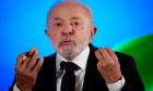 Brazilian President Luiz Inácio Lula da Silva Holds News Conference At Brazilian Embassy After Meeting With Trump