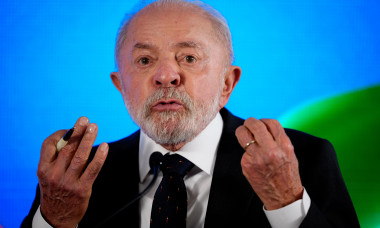 Brazilian President Luiz Inácio Lula da Silva Holds News Conference At Brazilian Embassy After Meeting With Trump