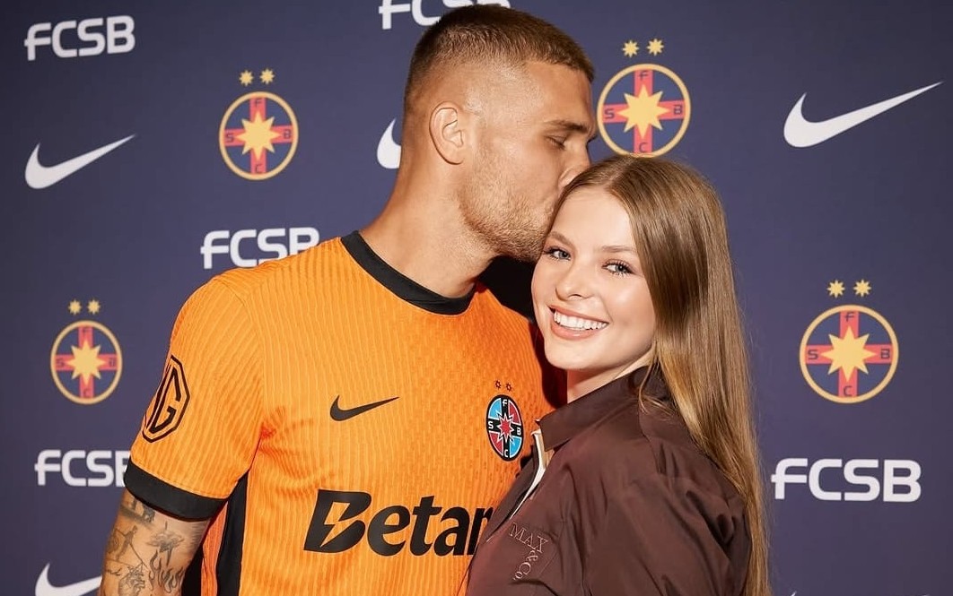Viral instant! Daniel Bîrligea, în noul echipament al FCSB-ului, alături de logodnică: ”Let’s go!”