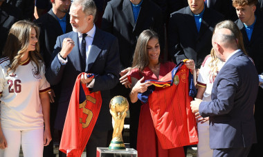 The Royal Family holds an audience with the Spanish national football team, winners of the “2026 FIFA World Cup”