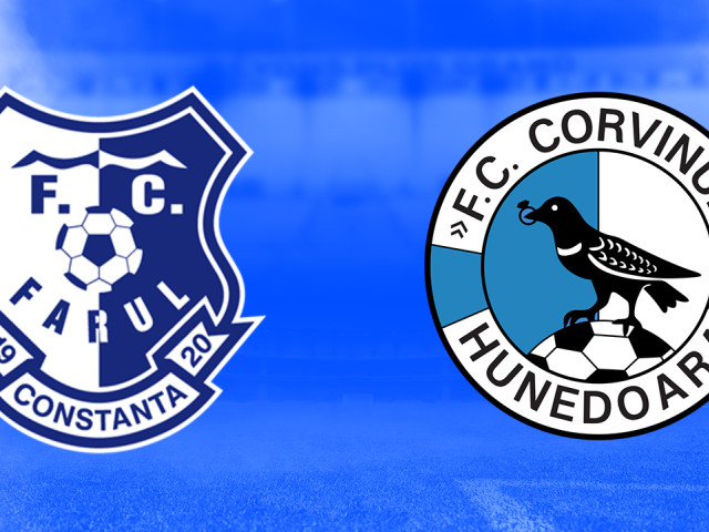 Farul și Corvinul, duel echilibrat în SuperLiga 2026/2027