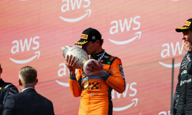 NORRIS Lando (gbr), McLaren F1 Team MCL40, portrait podium during the Formula 1 Hungarian Grand Prix 2026, 11th round of the 2026 Formula One World Championship from July 24 to 26, 2026 on the Hungaroring, in Mogyorod near Budapest, Hungary - Photo Antoni