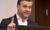 Bucharest, Romania. 20th Jul, 2026: Ciprian Ciucu, General Mayor of Bucharest, holds a press conference, at Bucharest City Hall. Ciucu addressed the critical financial situation of the Bucharest Transport Company (STB) and announced that he is asking the