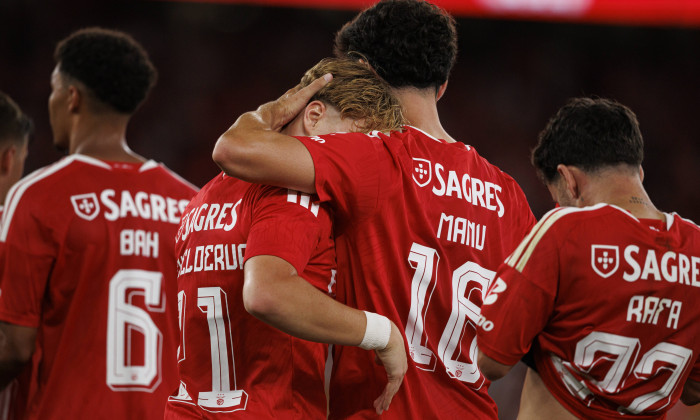 UEFA Europa League qualifying game between teams of SL Benfica and Heart of Midlothian FC