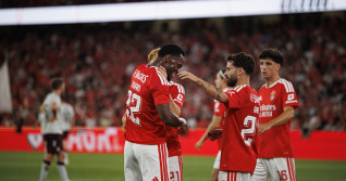 UEFA Europa League qualifying game between teams of SL Benfica and Heart of Midlothian FC