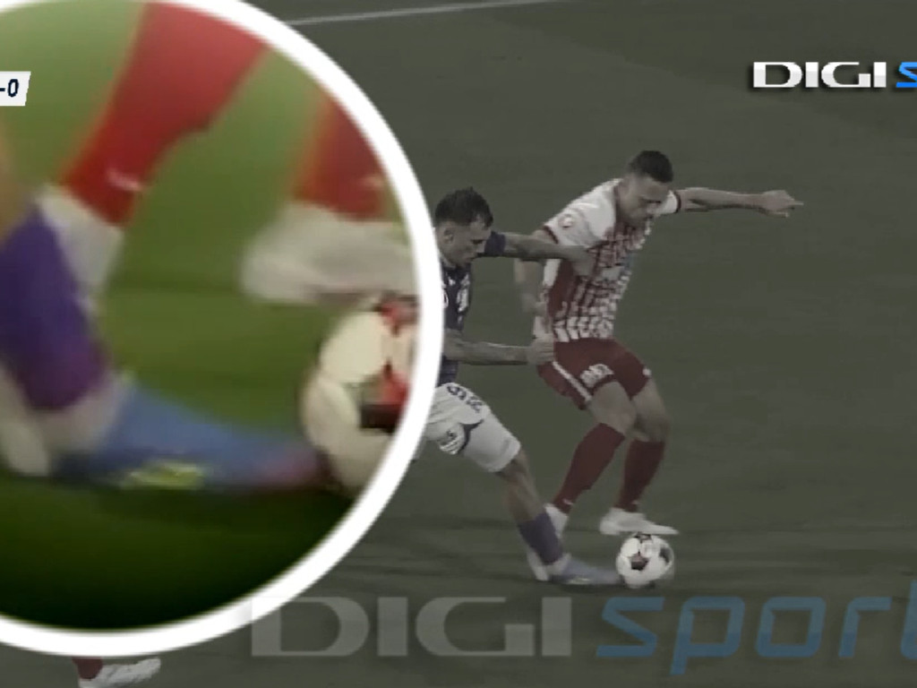 2 la 1: au dat verdictul la cea mai controversată fază din UTA - Rapid! Giuleștenii au cerut penalty în minutul 90+3