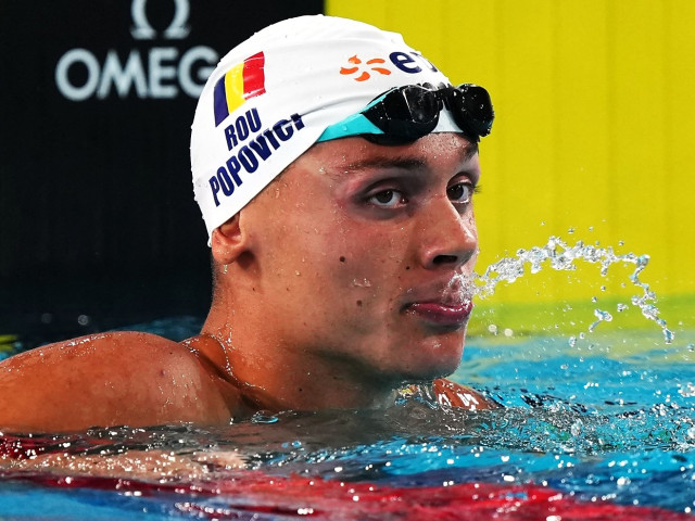 David Popovici s-a calificat în finala probei de 100 m liber la Europene