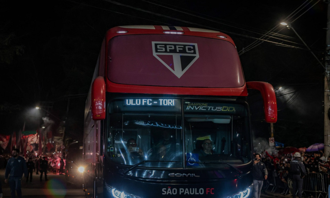 Match between sao paulo and libertad for the 2025 libertadores cup.