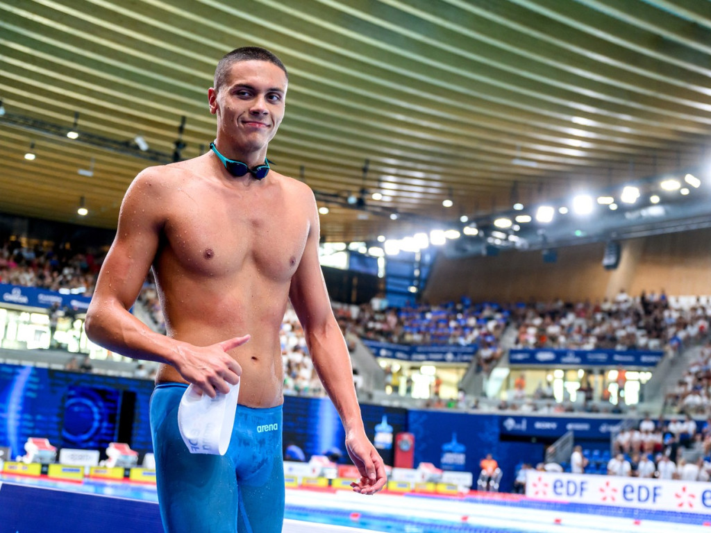 Ora de start a finalei lui David Popovici la 100 m liber! Campionul nostru luptă AZI pentru AUR la Europenele de la Paris
