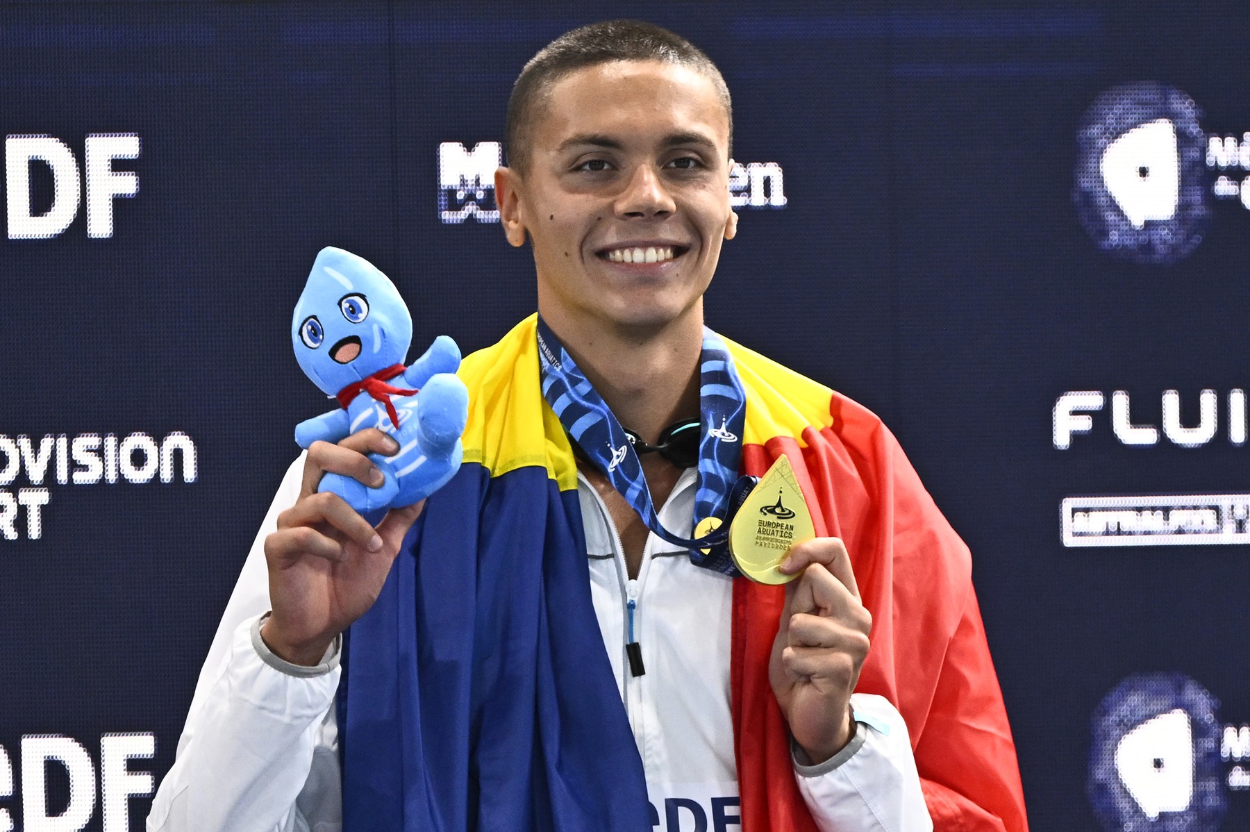 Două cuvinte! Cum l-a numit David Popovici pe rusul Egor Kornev, după ce l-a învins dramatic în finală la Europene