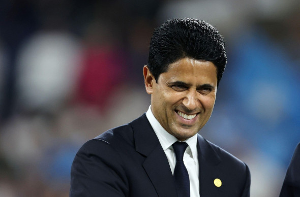 Salzburg , Austria 12th August 2026 . PSG’s President Nasser Al-Khelaïfi is seen during the UEFA Super Cup Finale soccer Match between PSG and Aston Villa in the Red Bull Arena Stadium . Credit: Davide Elias / Alamy Live News