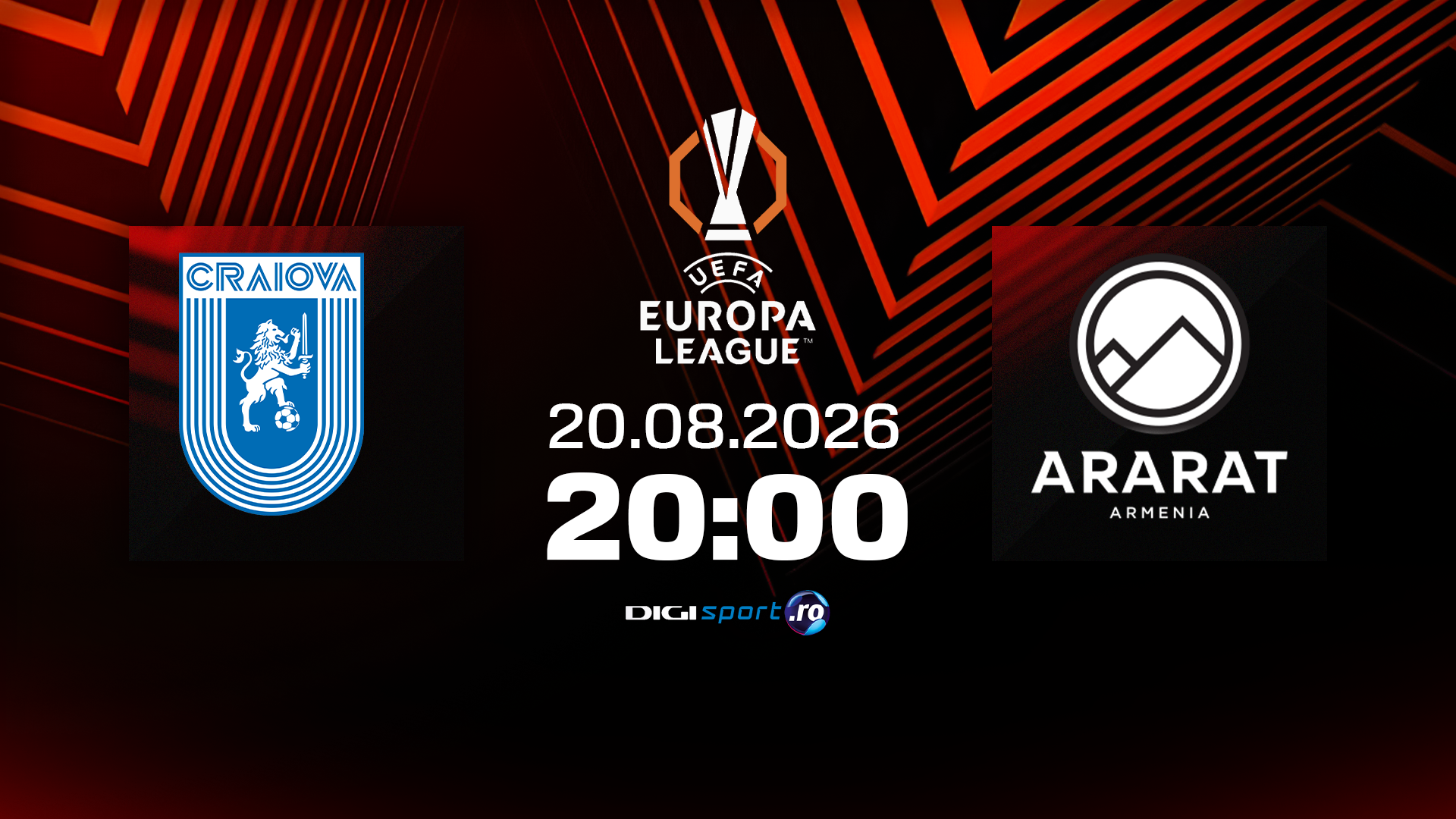 Universitatea Craiova - Ararat-Armenia LIVE TEXT joi, 20:00, digisport.ro. Turul dublei din play-off-ul Europa League