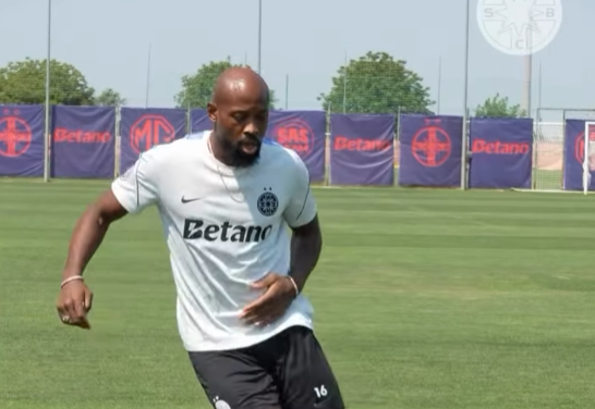 Arnold Garita, primele imagini în echipamentul FCSB-ului! Cine l-a însoțit la antrenament