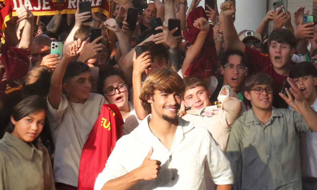 SOCCER - Serie A - AS Roma - New Signing Rodrigo Mora Arrives