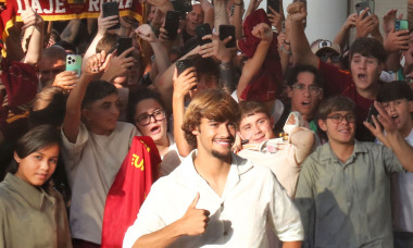 SOCCER - Serie A - AS Roma - New Signing Rodrigo Mora Arrives