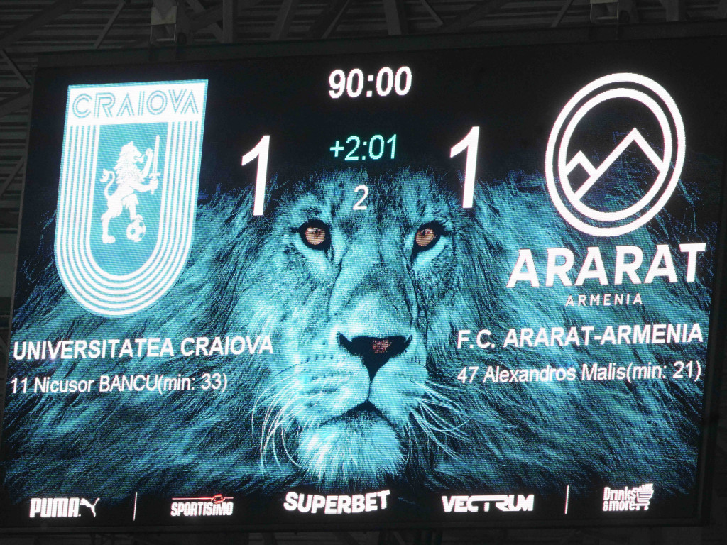 A spus-o direct, după Universitatea Craiova - Ararat-Armenia 1-1: "Toată lumea a văzut"