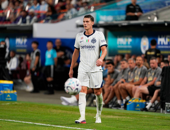 Kristjan Asllani of Inter Milan during Inter Milan VS Manchester City at Kai Tan Stadium during the Hong Kong Football Festival 2026 in Hong Kong, August 1, 2026. NEXPHER/Vernon Yuen