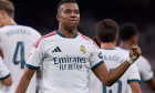 Madrid, Spain. 26th Aug, 2026. Kylian Mbappe of Real Madrid CF celebrates a goal during the LaLiga EA Sports 2026/2027 week 1 football match between Real Madrid CF and Real Sociedad at Santiago Bernabeu stadium. Final score; Real Madrid CF 4:1 Real Socied