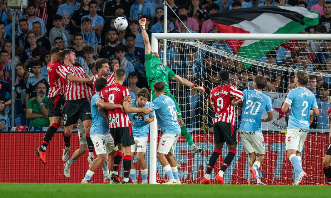 Abanca Balaidos Stadium, Vigo, Pontevedra, on August 30 2026 in Spain. Ionut Radu of celta in action during LaLiga EA Sports match between RC Celta Vigo v Athletic Club Bilbao played at Abanca Balaidos Stadium, Vigo, Pontevedra, on August 30 2026 in Spai