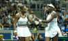 NEW YORK, NEW YORK - SEPTEMBER 4: Serena Williams of the United States and Venus Williams of the United States in their doubles match against Hao-Ching Chan of Chinese Taipei and Maya Joint of Australia during the 2026 US Open - Day 6 at USTA Billie Jean