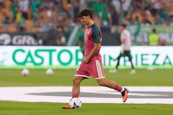 Sergio Martinez of Real Madrid during LaLiga EA Sports match between Real Betis v Real Madrid played at La Cartuja Stadium, Seville on September 4 2026 in Spain