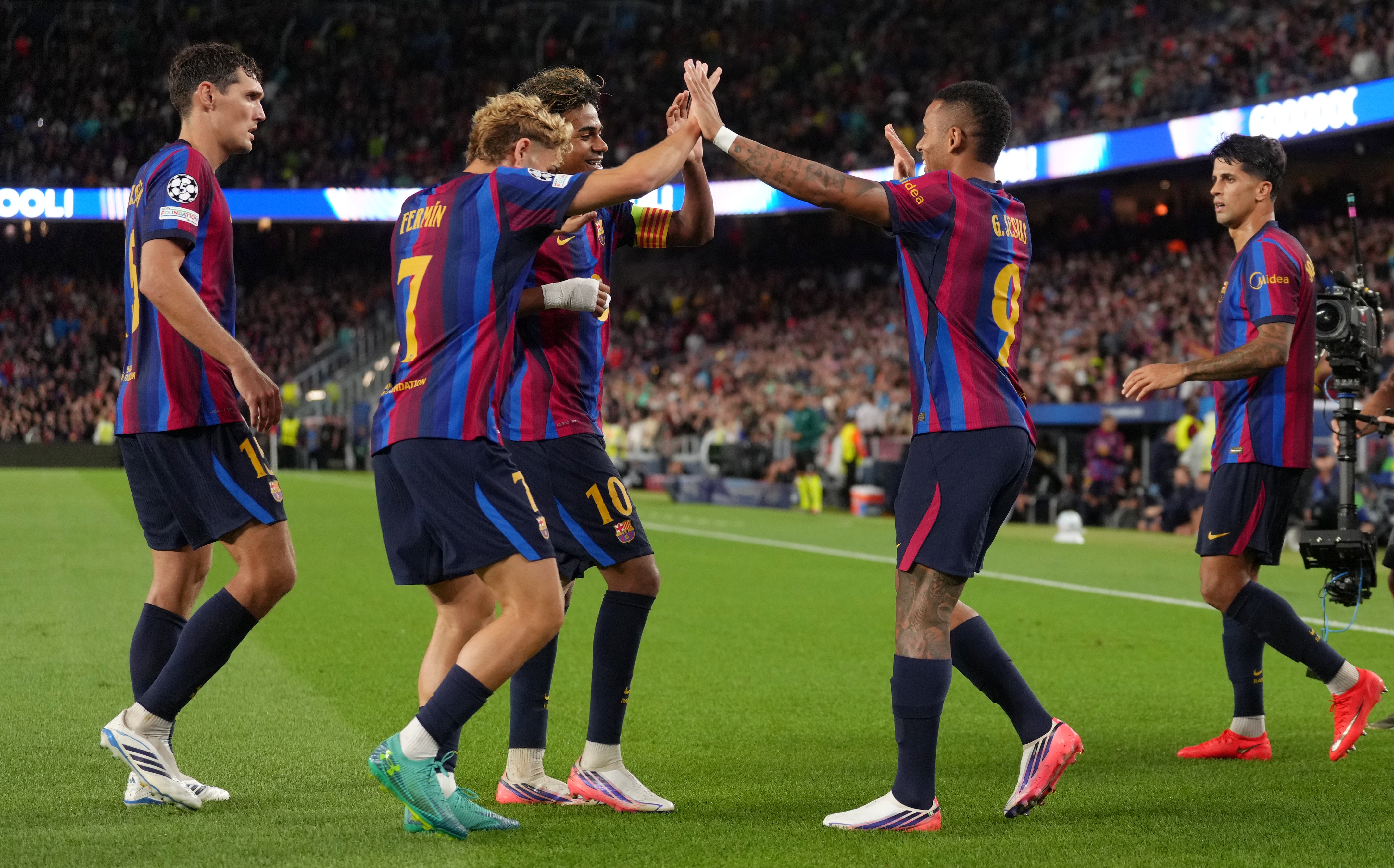 Barcelona - Feyenoord 5-1. Yamal și Raphinha au făcut show! Gabriel Jesus, primul gol pentru catalani