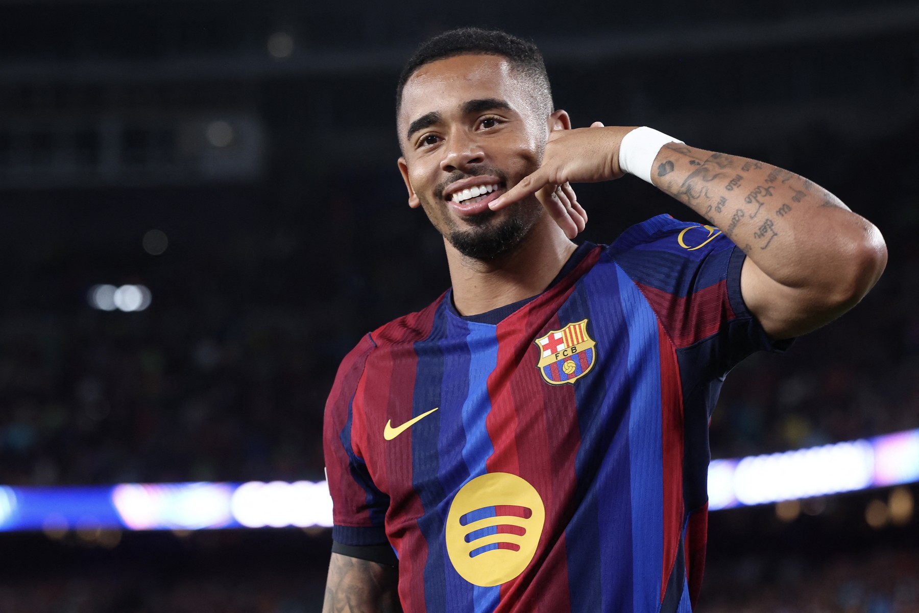 Gabriel Jesus, GOL la prima atingere pentru Barcelona în UCL! Coincidență neașteptată