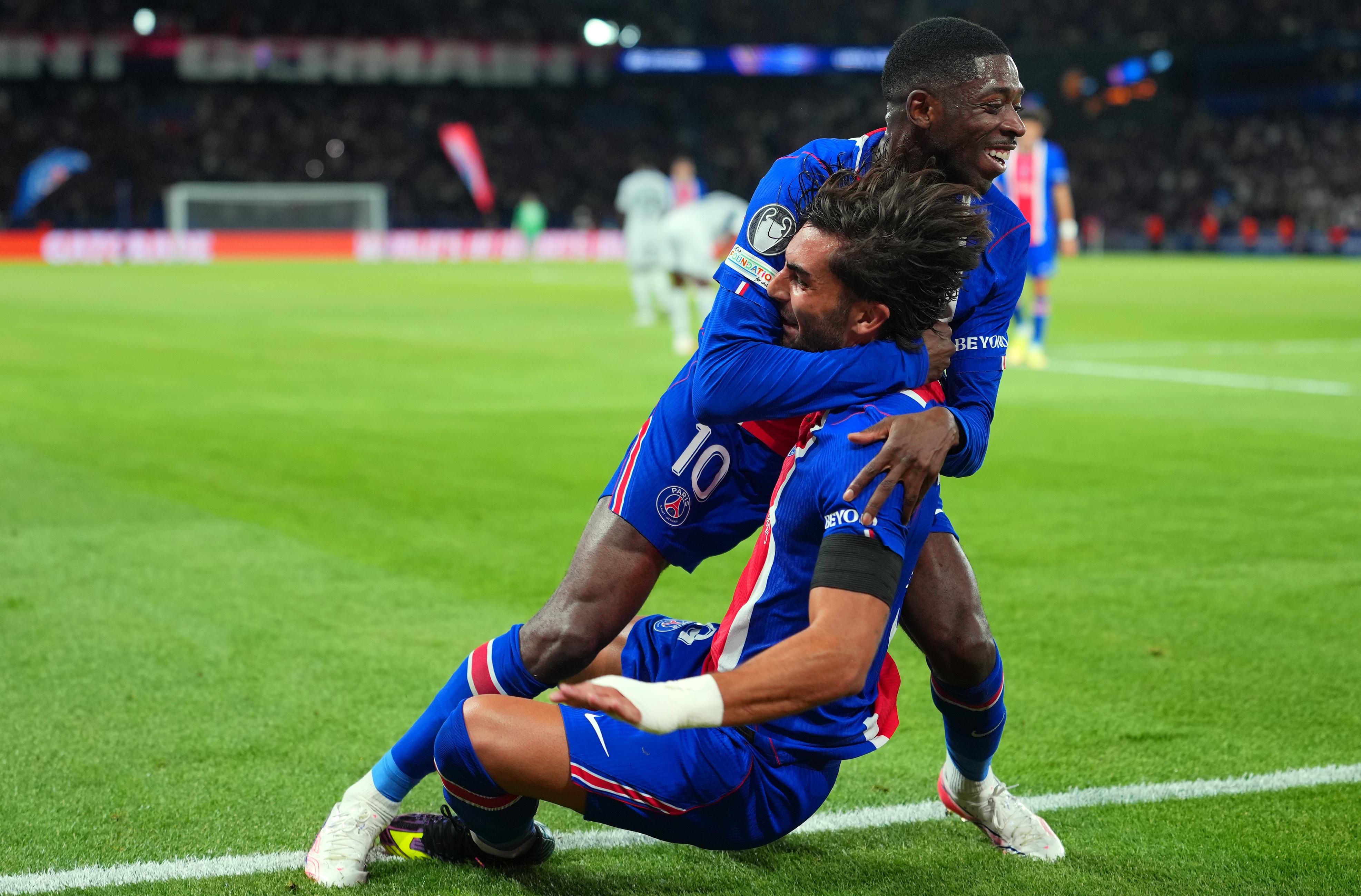 PSG - Slovan Bratislava 6-1. Regina Europei și-a respectat blazonul: Dembele dublă, Ferran hattrick!