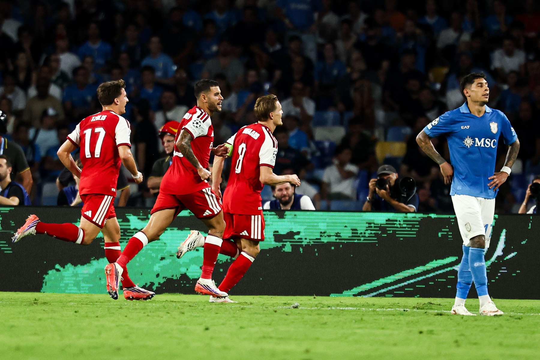 Napoli - Arsenal 0-1. Odegaard a decis meciul cu un gol superb! Allegri a debutat cu stângul