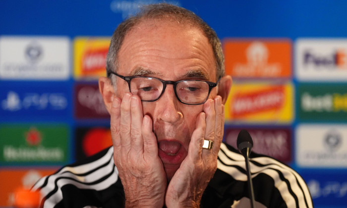 Celtic manager Martin O'Neill speaking during a press conference at Celtic Park, Glasgow. Picture date: Tuesday August 18, 2026.