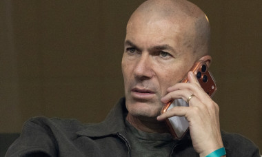 Zinedine Zidane attends the RC Lens vs PSG football match - Lens