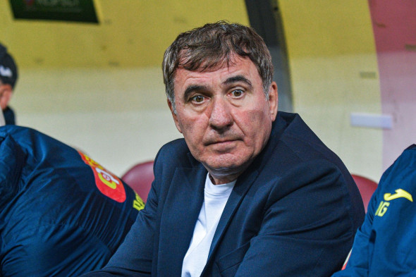 BUCHAREST, ROMANIA - SEPTEMBER 28, 2026: Romania's head coach Gheorghe Hagi pictured ahead of the 2026-2027 UEFA Nations League Group B4 Matchday 2 match between Romania and Bosnia and Herzegovina held at National Arena.