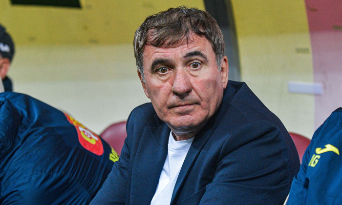 BUCHAREST, ROMANIA - SEPTEMBER 28, 2026: Romania's head coach Gheorghe Hagi pictured ahead of the 2026-2027 UEFA Nations League Group B4 Matchday 2 match between Romania and Bosnia and Herzegovina held at National Arena.