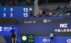Beijing, China. 5 October, 2026. A spectator was injured and had to leave as a result of Medvedev mishitting a return during the Day 8 of China Open 2026 at National Tennis Center. Credit: Meng Gao/Alamy Live News
