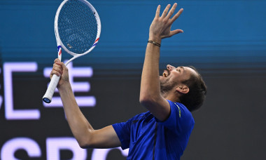 Beijing, China. 5 October, 2026. Daniil Medvedev during the Day 8 of China Open 2026 at National Tennis Center. Credit: Meng Gao/Alamy Live News