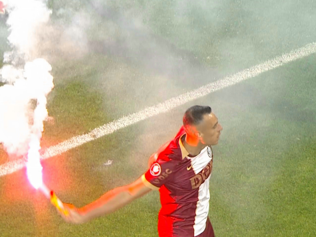 Neașteptat! Ce a făcut Drazic, după ce a marcat pentru CFR în derby-ul cu ”U” Cluj: meciul s-a întrerupt apoi