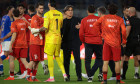 5th October 2026, Stadio Renato Dall’Ara, Bologna Italy, Italy v Turkey, UEFA Nations League, League A, Group A1, Season 2026-2027. Vincenzo Montella, Head Coach of Turkey salutes his players following the match.