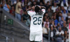 October 10, 2026, Estadio Santiago Bernabeu, Madrid, Spain: Yan Diomande of Real Madrid during La Liga EA Sports match between Real Madrid and Villarreal at Estadio Santiago Bernabeu on October 10, 2026 in Madrid, Spain.